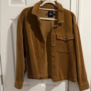 Volcom Women’s Tan Corduroy Shirt Jacket